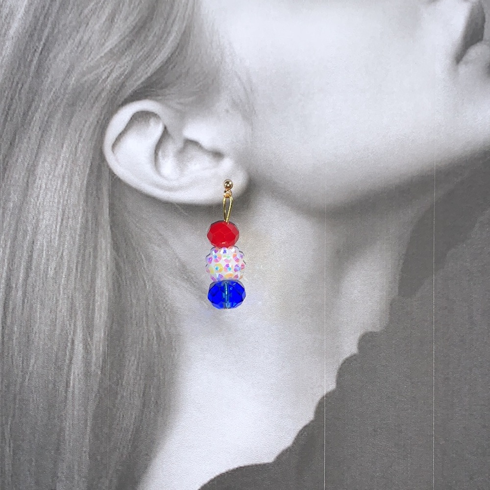Handcrafted 🇺🇸 Red-White-Blue Earrings